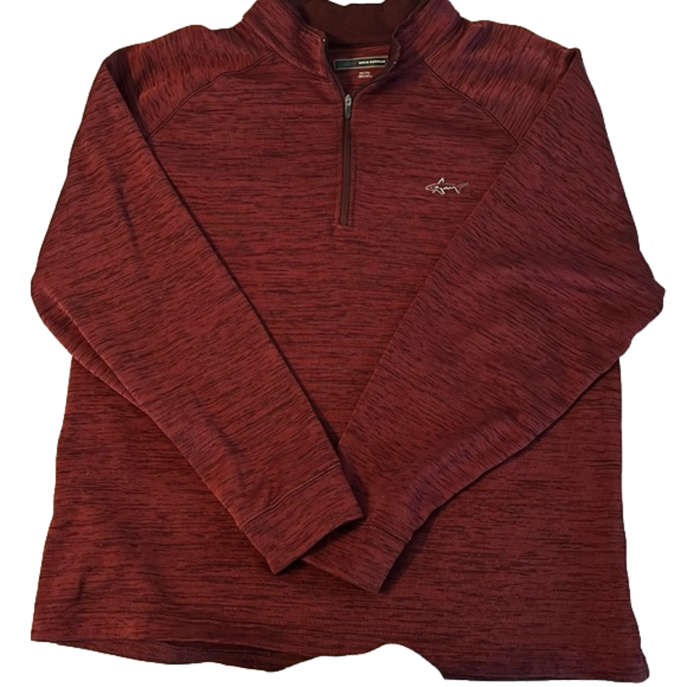 Men’s Greg Norman Knit Quarter Zip Long Sleeved Shirt • XXL